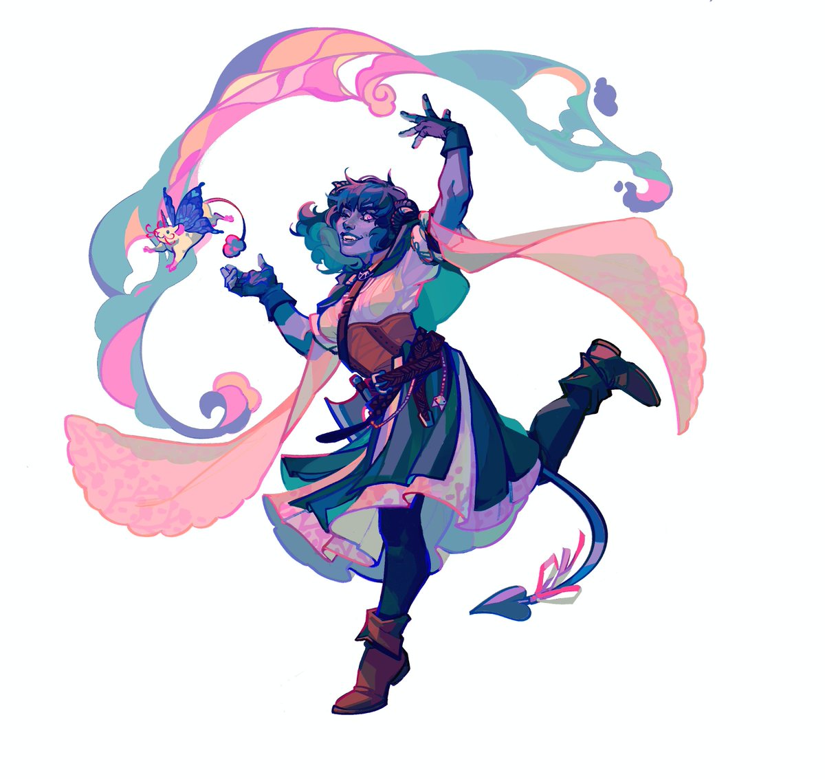 vespervines's tweet photo. So excited to share these Jester and Caleb illustrations I did for @CriticalRole a while back! 💙🧡

#criticalrole https://t.co/9DwOnTaQ7I