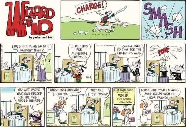CAEDALPE's tweet photo. #Comics #WizardofID #Visits 🏥 https://t.co/cjGj2SDqOW