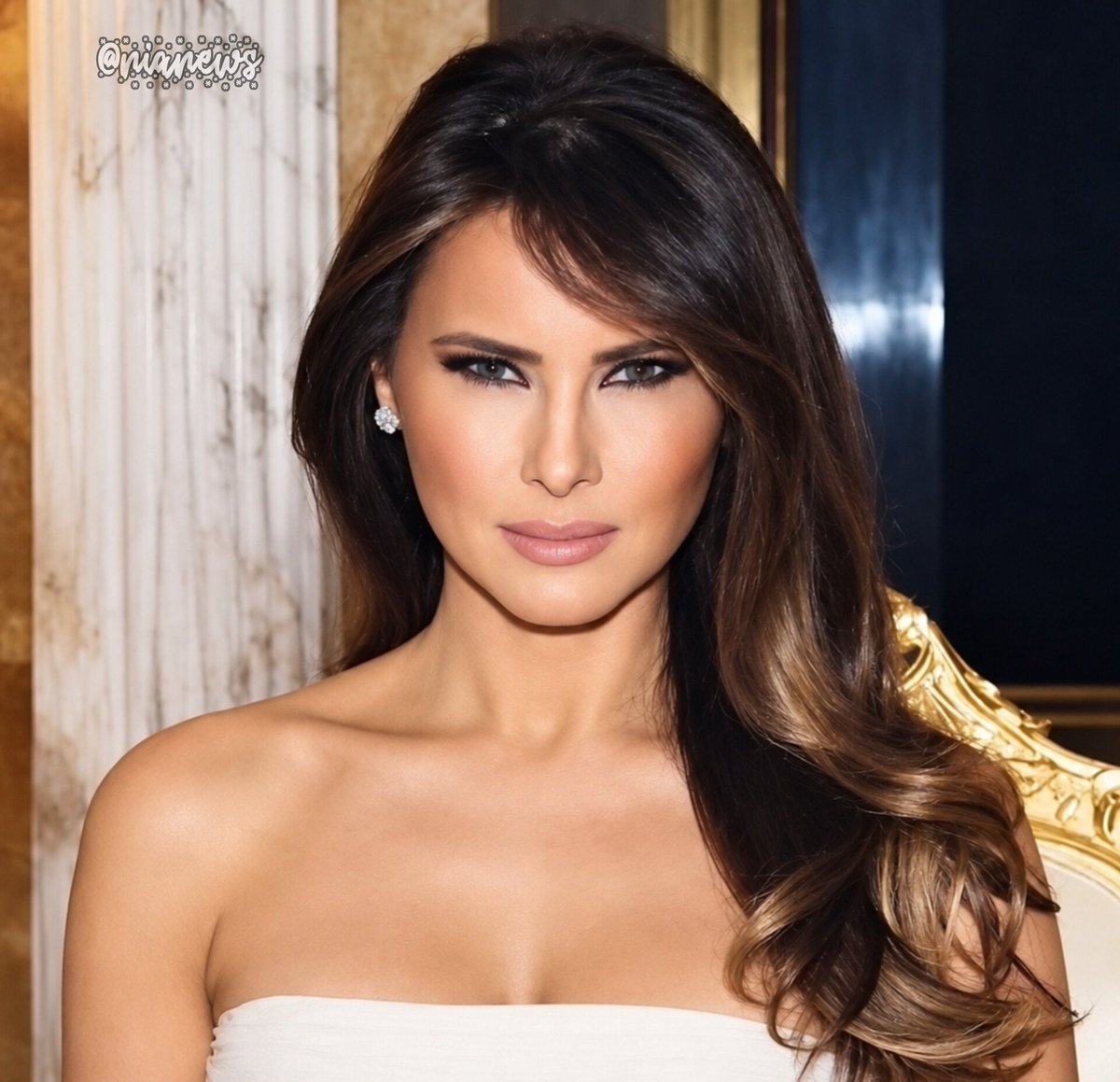 Ivankatrump073's tweet photo. If Malania Trump weren't First Lady, what profession would have suited her?,

"An oxford Professor" cause she's smart and Intelligent.🇺🇸👇 https://t.co/ShWucairSW