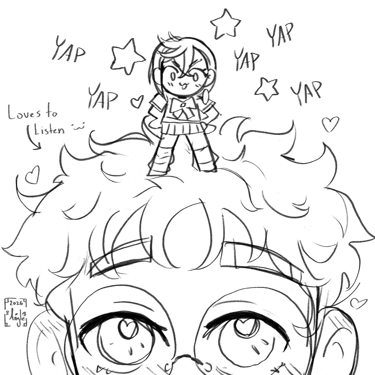Aaaaaangle's tweet photo. Wip! :3 https://t.co/XGOirRBa4O