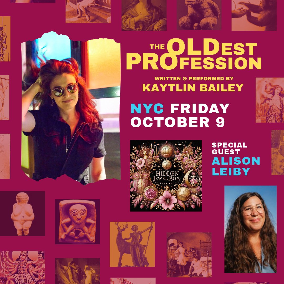 oldprosonline's tweet photo. NYC!⁠
#TheOldestProfession is a mad dash through 10,000 years of history from a s*x worker’s perspective.⁠
At The Hidden Jewel Box Theater⁠ with special guest Alison Leiby.
DM us for the community ticket code if needed :) https://t.co/7taevjyb0D