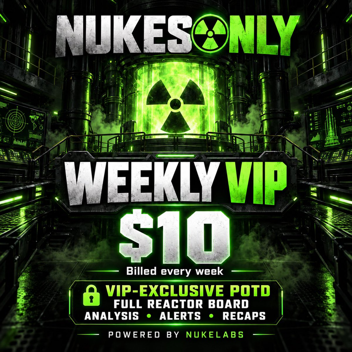 NukesOnlyVIP's tweet photo. ☢️ September is in the Books🥂🎯

September tracker: +$6,665.47 📈 The full POTD is now for paid members, along with the Reactor board, analysis, and alerts.

$10/week or $35/month. Come tap in:
https://t.co/DZZdEJnu3p

🏷️Use code “NUKETOWN” for $10 Off 🥂 https://t.co/YibGEcz9WW