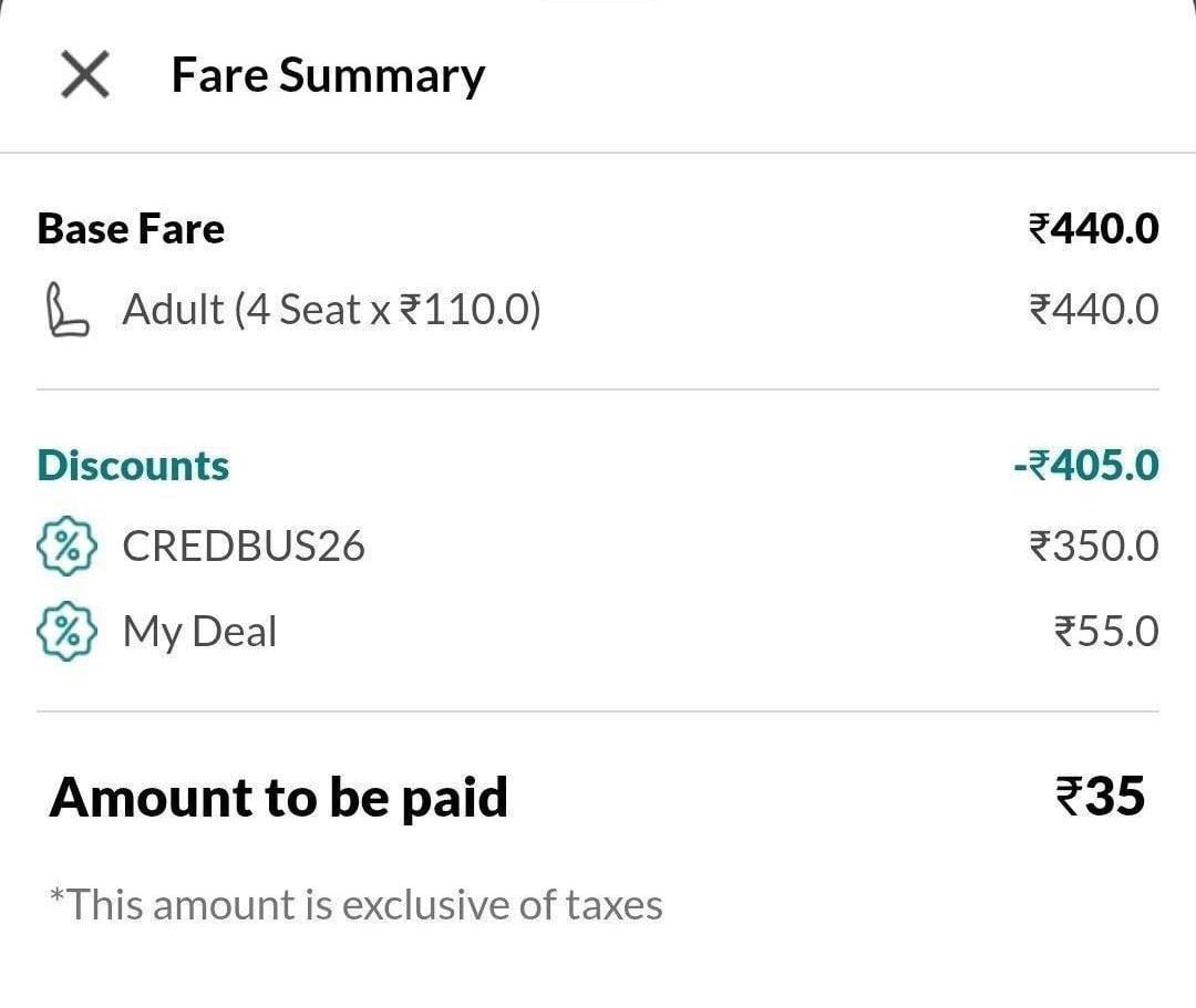 dealztrendz's tweet photo. Makemytrip Loot : FREE BUS Booking Upto ₹350

https://t.co/B739bIspK3

Promocode - CREDBUS26 https://t.co/3l70oDAtEo