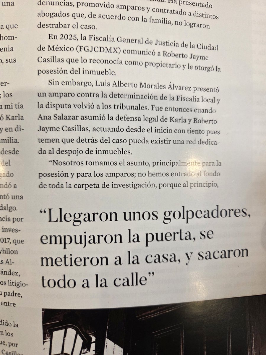 G__Farell's tweet photo. Se cumplen 10 años que la familia de @karlacasillas20 fue víctima de un despojo de su casa localizada en la colonia Escandón, en la CDMX.

Su caso refleja como funciona el sistema de despojo en la Ciudad de México y del uso de notarías para quitar viviendas 👀👇🏼 https://t.co/qi23hDPBO3