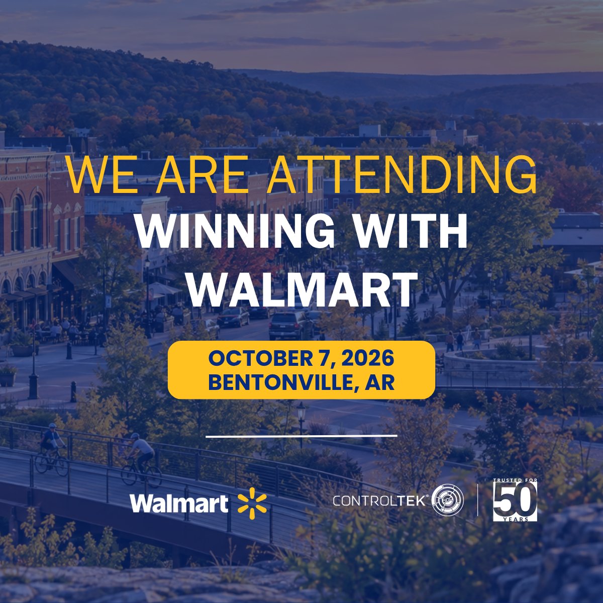 ControltekUSA's tweet photo. We’re excited to be in Bentonville for Winning with Walmart on October 7! We’ll be showcasing our EAS & RFID Loss Prevention Solutions and Security Packaging. If you’ll be there, connect with our team. We’d love to meet you!
#WinningWithWalmart #RFID #CONTROLTEK https://t.co/xVLPaF1Oo9