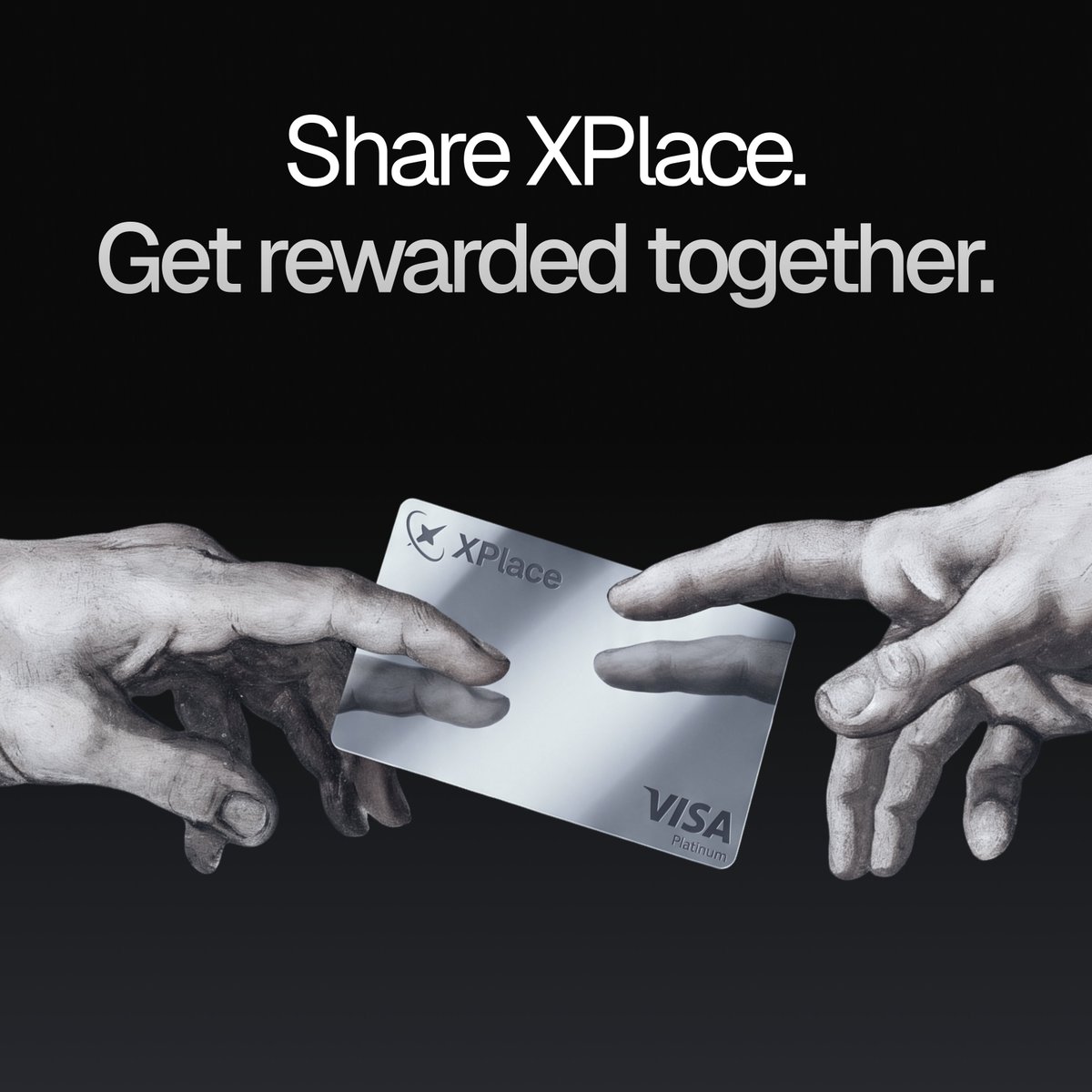 xplaceapp's tweet photo. XPlace is better shared.

Invite a friend. Once they activate their XPlace Card and spend $100+ in Credit Mode, you can each receive a random reward of $5–$250 in BTC, SOL or ETH.

Invite another friend, and there's another reward for both of you.

Find your referral link in the XPlace app.