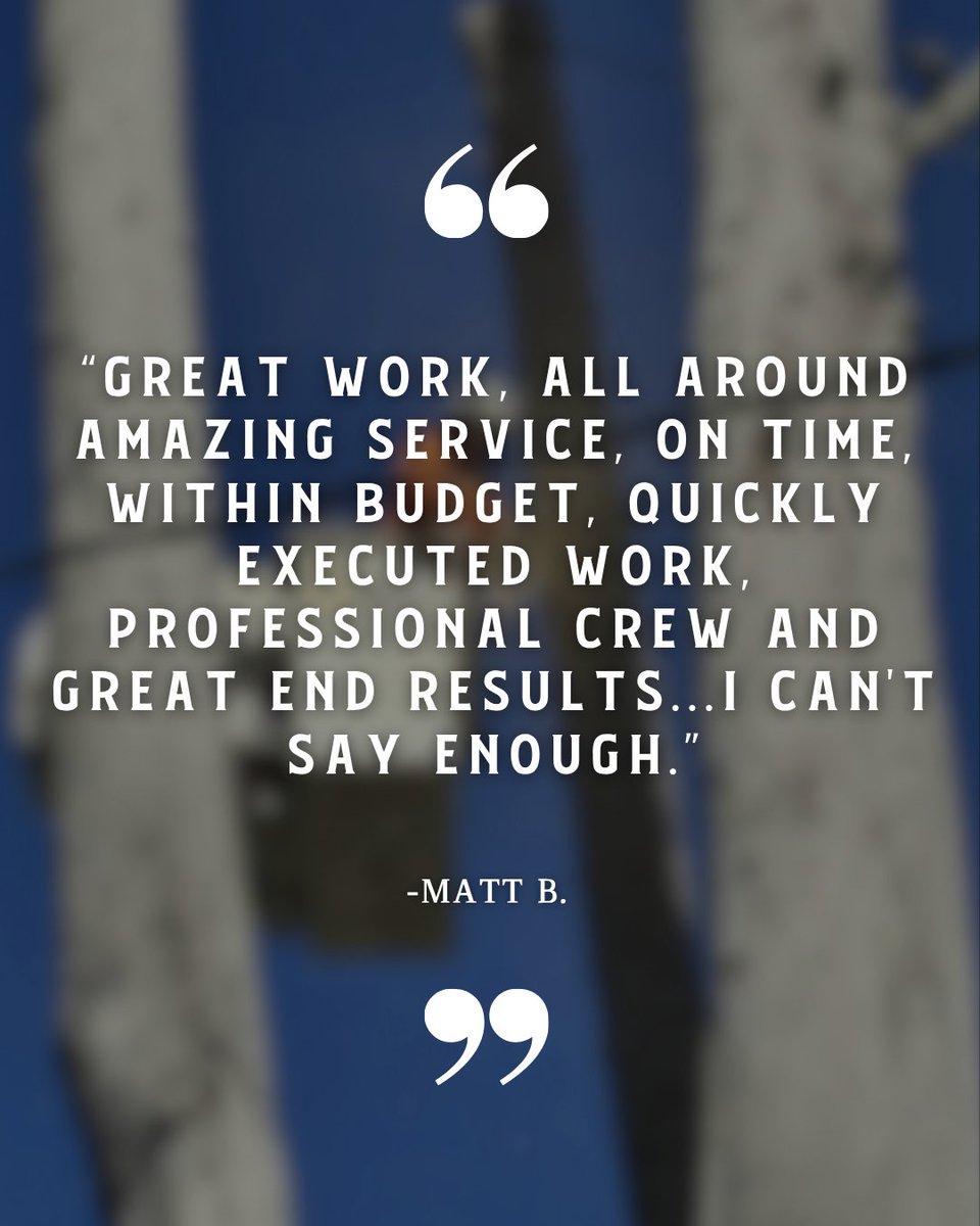 CommTreeServ's tweet photo. Five stars for the Community Tree Service team! 🌳

Huge thanks to Matt B. for the kind words, we take pride in delivering top-tier service on time and within budget.

#CommunityTreeService #TreeCare #FiveStarReview #CustomerSatisfaction #LocalBusiness https://t.co/O5RQfEDXpl