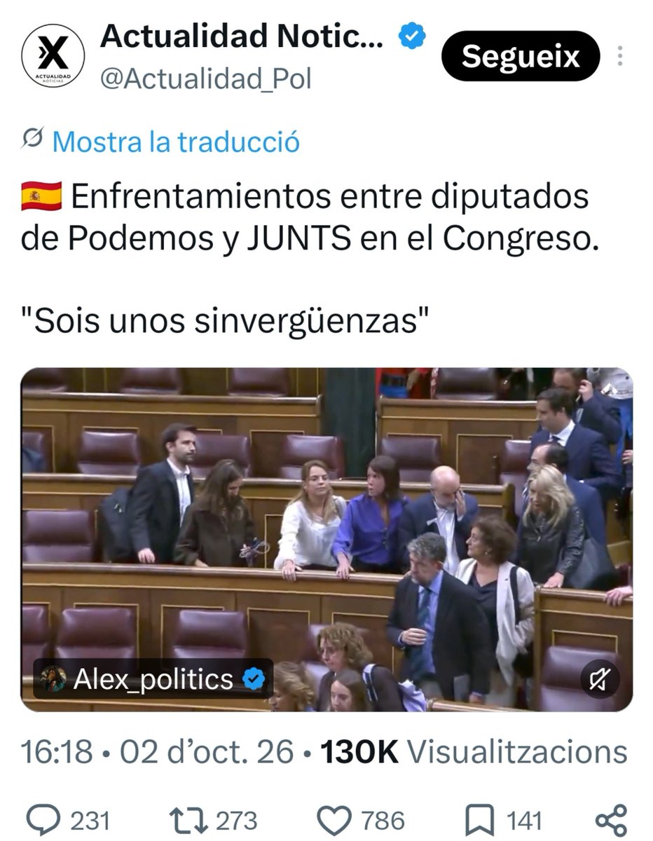 FeelLlibertat's tweet photo. Amb el vot del decret de la vivenda una cosa ha quedat clara.

Aquests fills de puta espanyols si poguéssim ens matarien a tots, els de dretes però sobre tots els d'esquerres.
#putaespanya ara i sempre. https://t.co/nLtQ0sLeOm