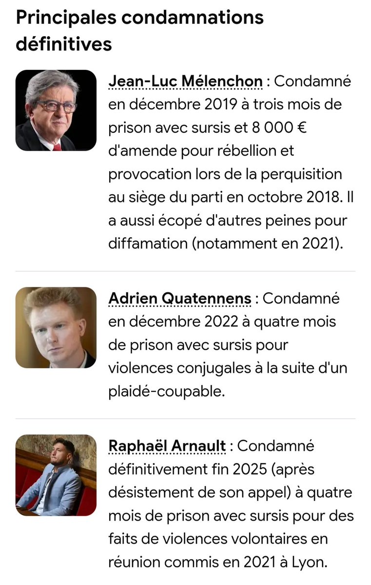 R3D_4PPL3_'s tweet photo. @Boris_Yurinov29 @TBNewsFr Plusieurs figures et cadres de La France insoumise (LFI) ont fait l'objet de condamnations judiciaires définitives ou non définitives, recensées par des observateurs et la presse entre 2019 et 2025.

Tiens cadeau petit gauchiste. Tu peux aller faire le fou ailleurs. https://t.co/uoNZXcjuEm
