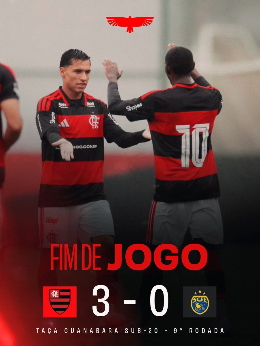 s1_live's tweet photo. FIM DE JOGO NO NINHO DO URUBU! 

Com gols de Victor Hugo, Jhefinho e Andrew Nathan, o Flamengo vence o Sampaio Corrêa por 3x0 pelo Carioca Sub-20 e conquista mais 3 pontos na Taça Guanabara!

📸: Adriano Fontes/CRF https://t.co/uuKIr7rl1M