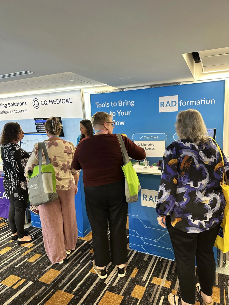 Radformation's tweet photo. We always love getting to connect in person and hear directly from the people using technology in their clinics every day. ASRT and SROA this week gave us two opportunities to do just that. It was a blast spending time with radiation therapists and administrators, learning what’s making a difference in their departments, and digging into the challenges they’re still looking to solve. And, of course, we got to show off a few new features of our own. Didn’t make it to Boston this year? Schedule a virtual demo anytime to learn more about our intelligent solutions for adaptive assessment, revenue savings, and more: https://t.co/KZ8mb49b86

#asrt #sroa #astro #astro2026