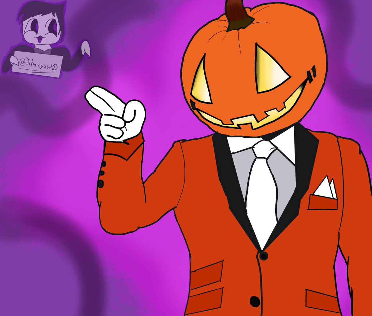 jibanyanxd's tweet photo. Jack-O-Assasin 🎃✨️💜
Será un mes de miedo, pero aún asi uno tiene que ir elegante 
#fanart #Halloween #October #FortniteArt #Fortnitemares https://t.co/hqmC9gxg4y