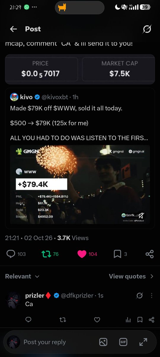dfkprizler's tweet photo. @salamfvr Can I get first salam win?🥹

6zUrkCGbSpZb6sZigLRM99PzjtZ4N3rCgfc49rZHegEP

Thank you @salamfvr ❤️ https://t.co/2CWaqYJJwc