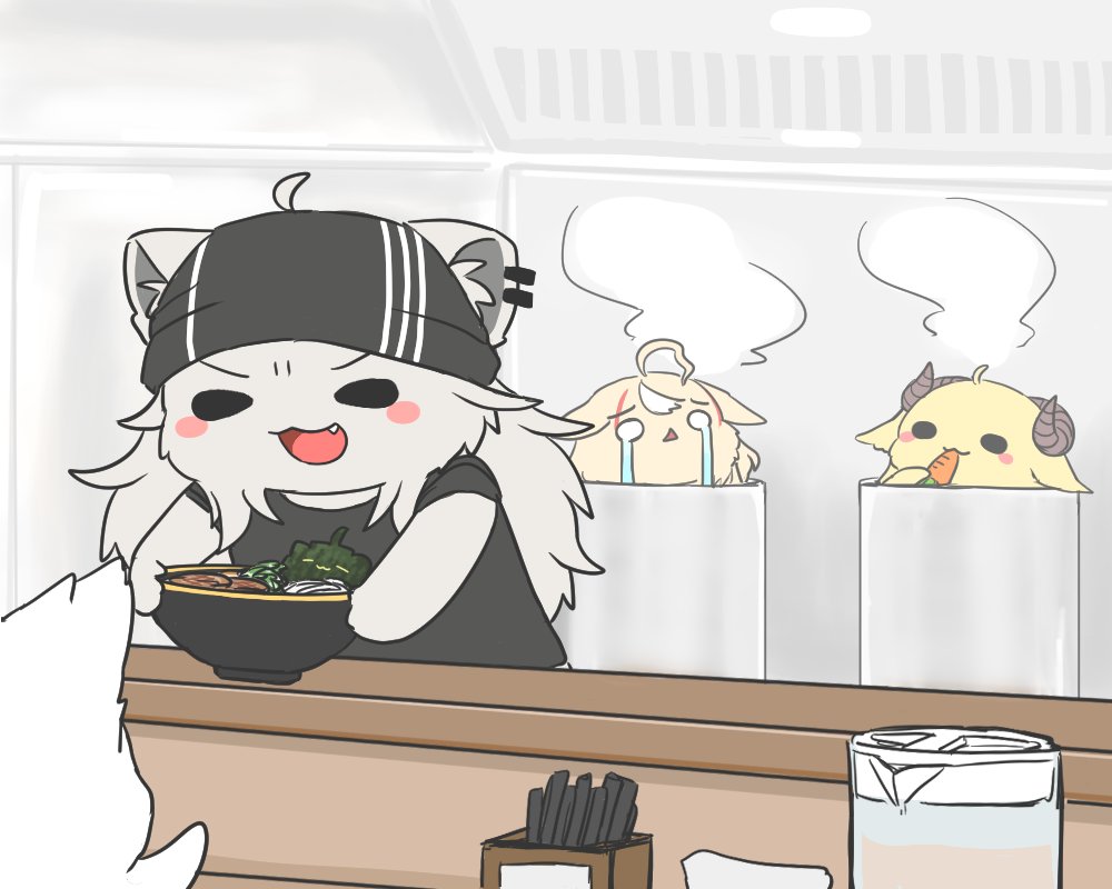 sdcg00's tweet photo. 🐑ひつじスープ？🐐やぎスープ？
#ししらーと #つのまきあーと #つづり絵お届け https://t.co/JNfmAu3FsM