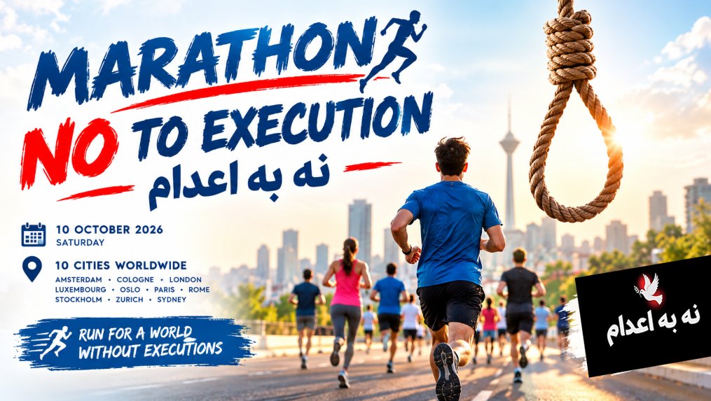 ghoreshtehran's tweet photo. 🏃 Run 5k Maraton for a Free 

https://t.co/CuJ1yOYEPd
No To Executions in Iran 
#RunForFreeIran #StopExecutionsInIran 
#FreeIran
#WorldDayAgainstTheDeathPenalty https://t.co/MV3CipdxFe