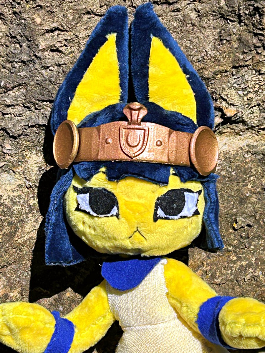 Wofdraw's tweet photo. Homemade ankha plush inspired by tiffycuppycake! https://t.co/8UjI2i8PP2
