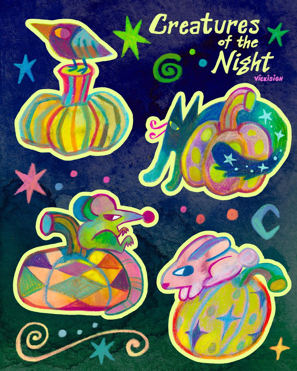 vickisigh's tweet photo. 🐦‍⬛🐀🐈‍⬛🐇🎃 https://t.co/8uyene5Mp7