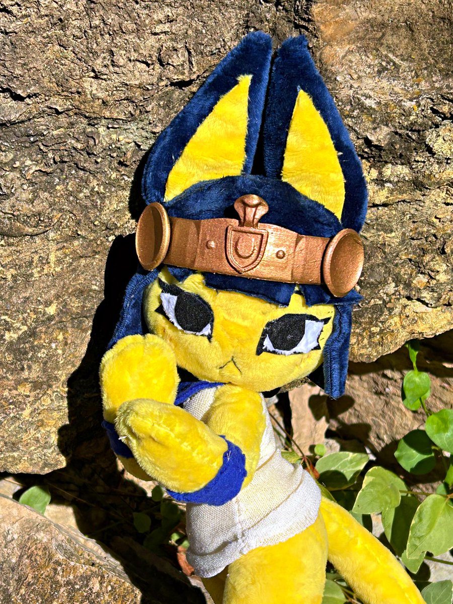 Wofdraw's tweet photo. Homemade ankha plush inspired by tiffycuppycake! https://t.co/8UjI2i8PP2