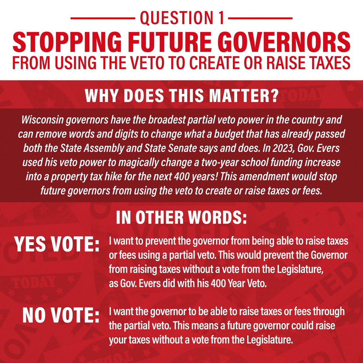 RepJessie's tweet photo. In addition to candidates for state office, there will be 3 referendum questions on the ballot in Wisconsin this November. See below for information about each referendum question. https://t.co/fk4RRFep9b