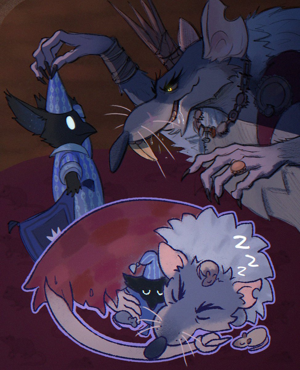 silverguy_ez's tweet photo. Rat King and Sleepy Rat 🐀💤 #deadlock https://t.co/zagyBPyUmA