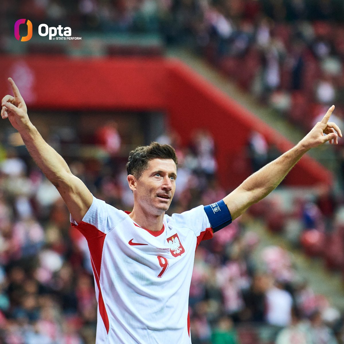 OptaJerzy's tweet photo. 3 - Robert Lewandowski strzelił trzy gole z Rumunią, tym samym zdobywając pierwszy polski hattrick w historii Ligi Narodów.

Trojaczki. https://t.co/aVWUrjk3kN