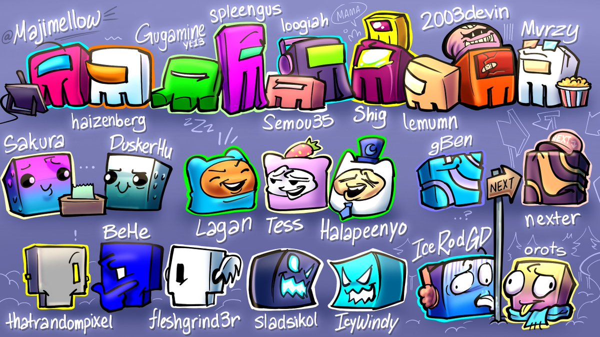 majimellow's tweet photo. ppl who share icons part 10

#geometrydash https://t.co/T4dLDIvx0E