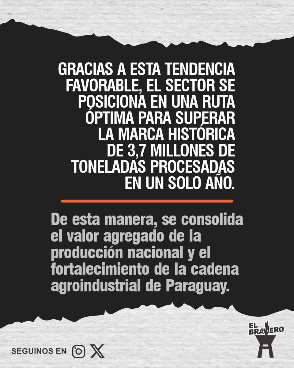 BraseroPy's tweet photo. Procesamiento de soja crece 12,3% https://t.co/8WTXj50PbP