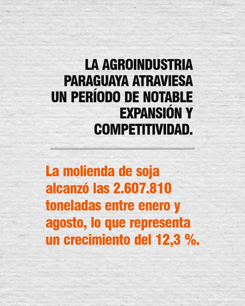 BraseroPy's tweet photo. Procesamiento de soja crece 12,3% https://t.co/8WTXj50PbP