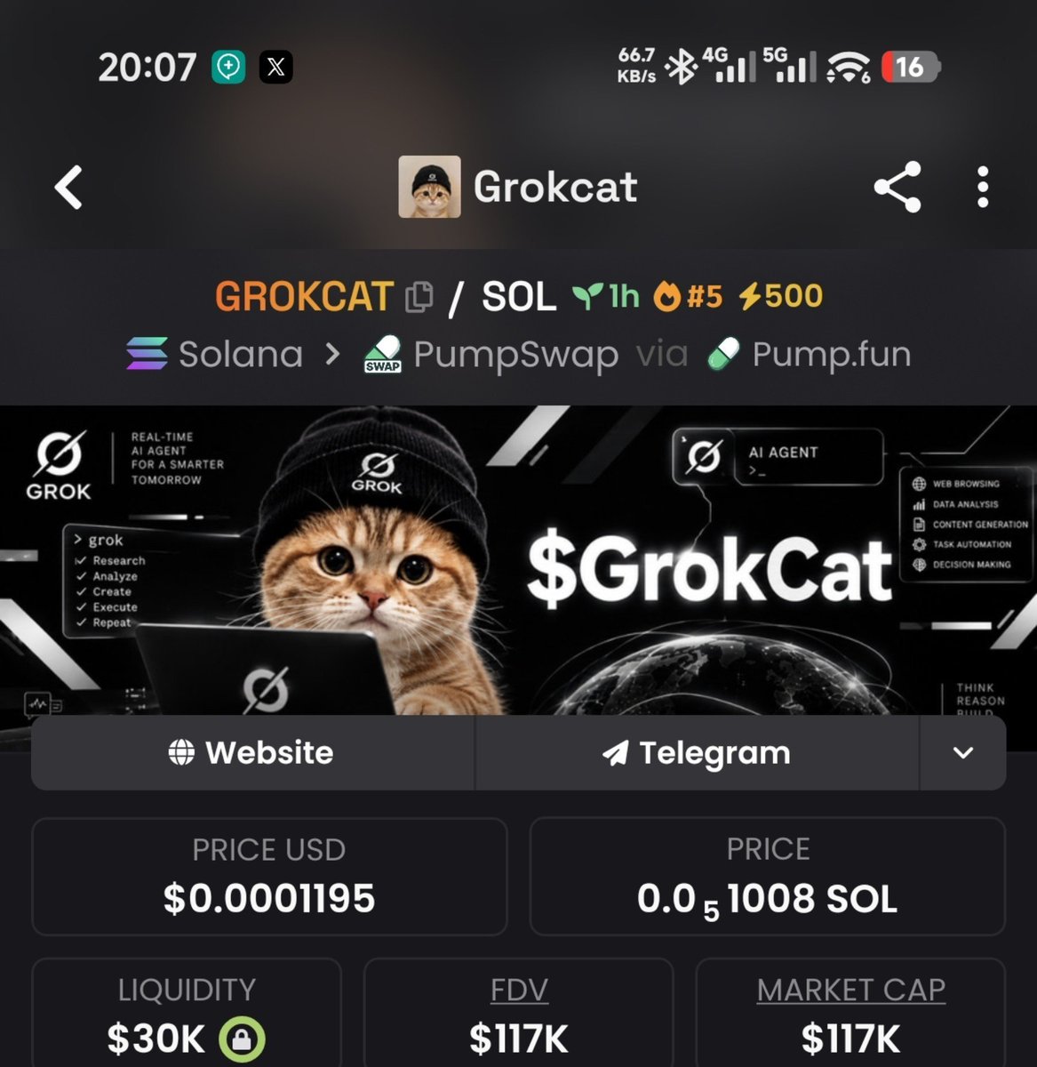 fluffycrypt's tweet photo. I called $ANSEM, it did 2300x
I called $CATE, it did 1230x
I called $MEME, it did 800x
I called $PONS, it did 2000x
I called $CASHCAT, it did 400x

Now I am calling $GROKCAT at $100k mcap 

This is the next 1000x coin

Ca- 8hr5NVzUbRWaywAPgiQgaarzUq9j5uCroZ3rLft1pump

Please do not miss out on this, just buy it and hold.