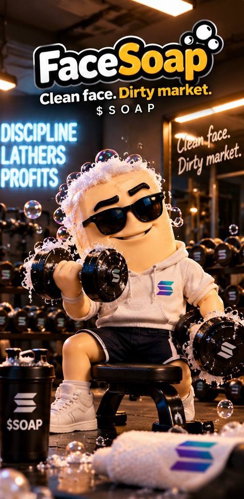 FaceSoapCoin's tweet photo. The market is getting dirty. 🧼

$SOAP is just getting started. 🫧

One face. One soap. One community building the meme.

If you’re rocking with FaceSoap, get your $SOAP and be part of the early community.

Clean face. Dirty market.

#FaceSoap #SOAP #Solana #Memecoin #pumpfun https://t.co/cgMbzv0Mia