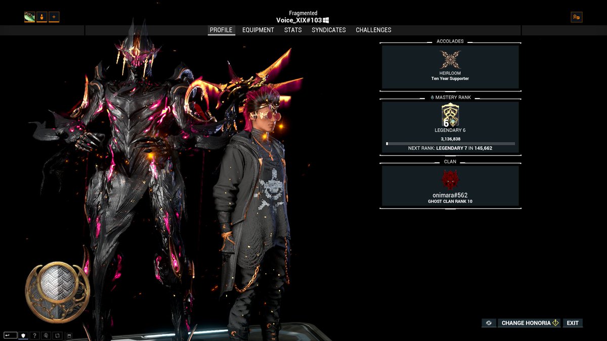 VoiceXIX's tweet photo. LR 6, Tutorial finally complete. TENNO SKOOM!

#Warframe #WarframeCommunity #LegendaryRank6 #Tenno https://t.co/kXt87M4i5V