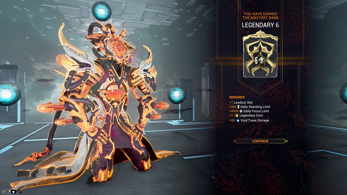 VoiceXIX's tweet photo. LR 6, Tutorial finally complete. TENNO SKOOM!

#Warframe #WarframeCommunity #LegendaryRank6 #Tenno https://t.co/kXt87M4i5V