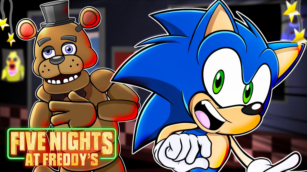 SonicAmySquadYT's tweet photo. Sonic Plays FIVE NIGHTS AT FREDDY'S in our BRAND NEW VIDEO!! 🐻🍕

(Link in Thread 🧵)

#FNAF #Fortnite #Sonic https://t.co/IXl67DzGrz