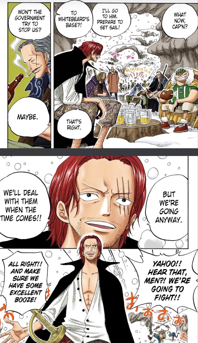 OgHumanTripod's tweet photo. #ONEPIECE1195 #ONEPIECE

Seeing how Oda made sure Zoros Chapters parallel ch 193-4

Ch 1234 might be one of the best chapters like Ch 234 (Imo top 3 chapters pre TS) 

My predictions are: 

Mihawk v Sengoku set up to free Doffy
Blackbeard vs the WG set up
Shanks/Luffy? meeting https://t.co/DfRUjHK8mB