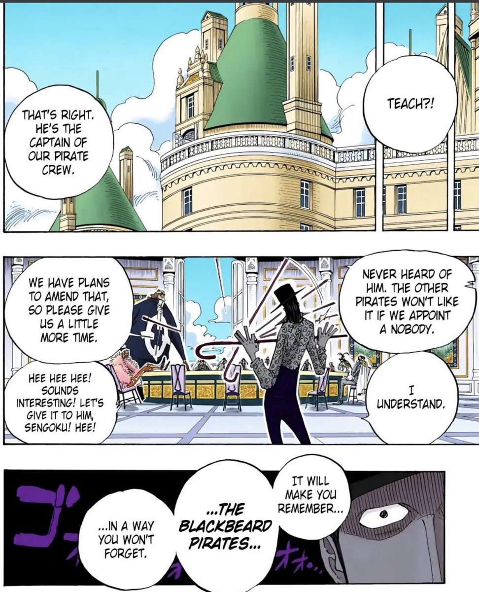 OgHumanTripod's tweet photo. #ONEPIECE1195 #ONEPIECE

Seeing how Oda made sure Zoros Chapters parallel ch 193-4

Ch 1234 might be one of the best chapters like Ch 234 (Imo top 3 chapters pre TS) 

My predictions are: 

Mihawk v Sengoku set up to free Doffy
Blackbeard vs the WG set up
Shanks/Luffy? meeting https://t.co/DfRUjHK8mB