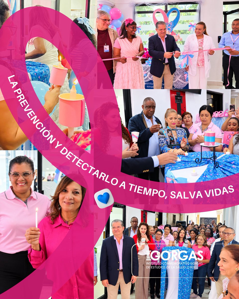 InstitutoGorgas's tweet photo. Con el firme compromiso de cuidar la salud de quienes día a día protegen la salud pública de nuestro país, la Clínica de Salud Ocupacional dio inicio oficial a las actividades de docencia y prevención contra el cáncer de mama y de próstata.

El acto fue inaugurado por nuestro Director General, el Dr. Nicanor Obaldía, quien procedió al tradicional corte de cinta, abriendo formalmente un mes que estará dedicado a la docencia, la concientización y el autocuidado de toda la familia Gorgas.

La jornada continuó con la destacada intervención de la Lcda. Ana María Gudiño, enfermera de Salud Ocupacional, quien resaltó el valor de la vigilancia médica preventiva en nuestro entorno laboral. Por su parte, el Dr. Carlos Poveda, médico ginecólogo obstetra del ICGES, compartió una profunda reflexión sobre cómo el diagnóstico temprano rompe estadísticas y salva vidas.

Uno de los momentos más significativos del evento fue el Encendido de la Vela por la Esperanza, un acto simbólico dedicado a la lucha, la resiliencia y la memoria de quienes batallan contra esta enfermedad.

En la ciencia y en la vida real: ¡Llegar a tiempo es ganar la batalla! 

#ICGES #CintaRosadaYCeleste
#SaludOcupacional #PrevenciónEsVida
#CienciaYSalud #Panamá