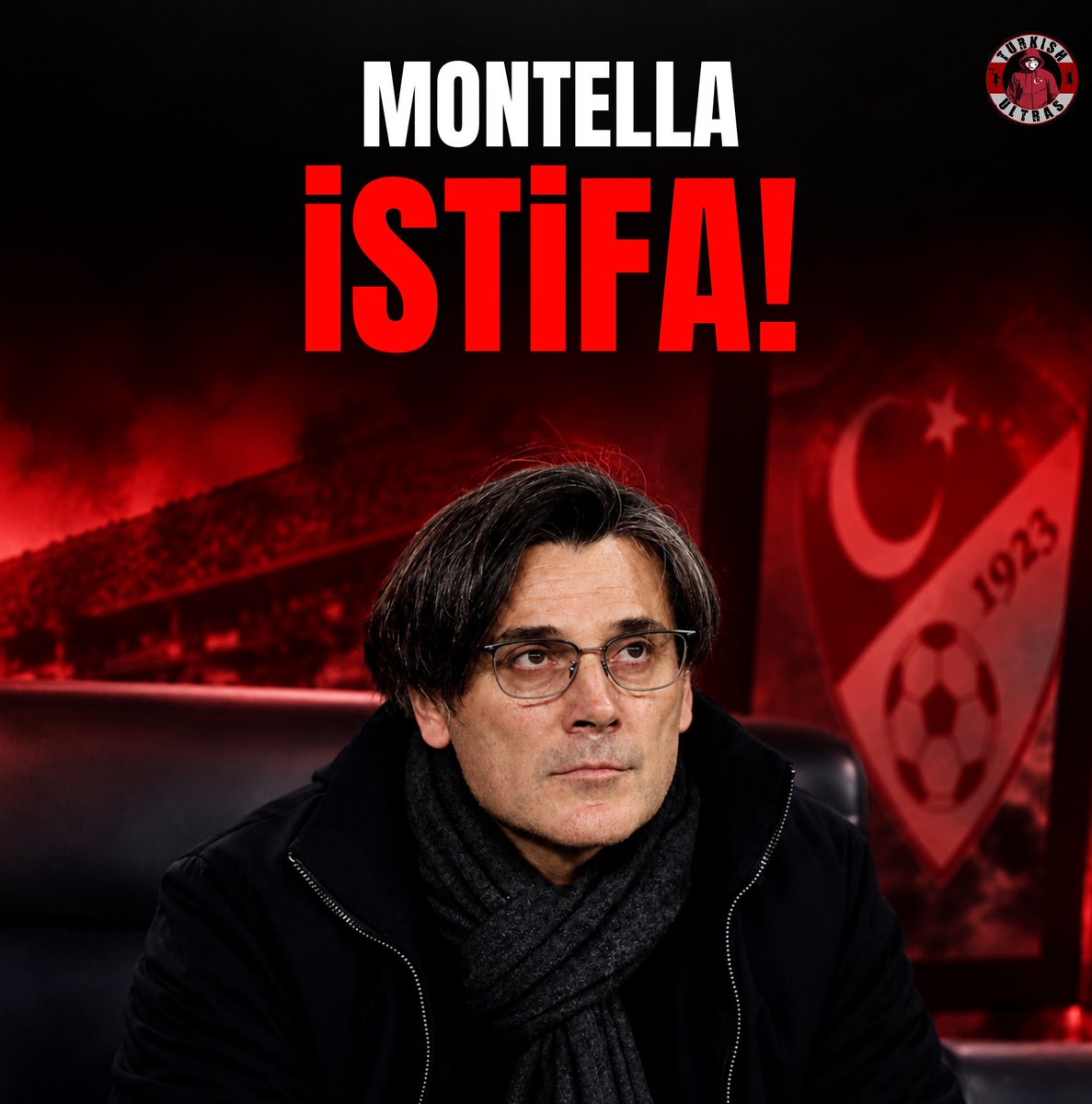UltrasTurkish's tweet photo. Dünya Kupası’nda rezil rüsva etti, Uluslar Ligi’nde rezil rüsva ediyor.

Bursa’ya gidiyor, “İSTİFA” sesleri yükseliyor. Belçika’ya gidiyor “İSTİFA” sesleri yükseliyor.

Çıkıp Türk halkıyla alay edercesine açıklamalar yapıyor. Bu adamı kovmak için daha neyi bekliyorsunuz? İnsanların tamamen Milli Takım'dan nefret etmesini mi? 

Yahu insan kendi Milli Takımı’ndan soğur mu kardeşim? Soğuttunuz insanları!

Siz o koltukta bu halka hizmet etmek için oturuyorsunuz. Halk istemiyor, gereğini yapacaksınız.

#Montellaİstifa