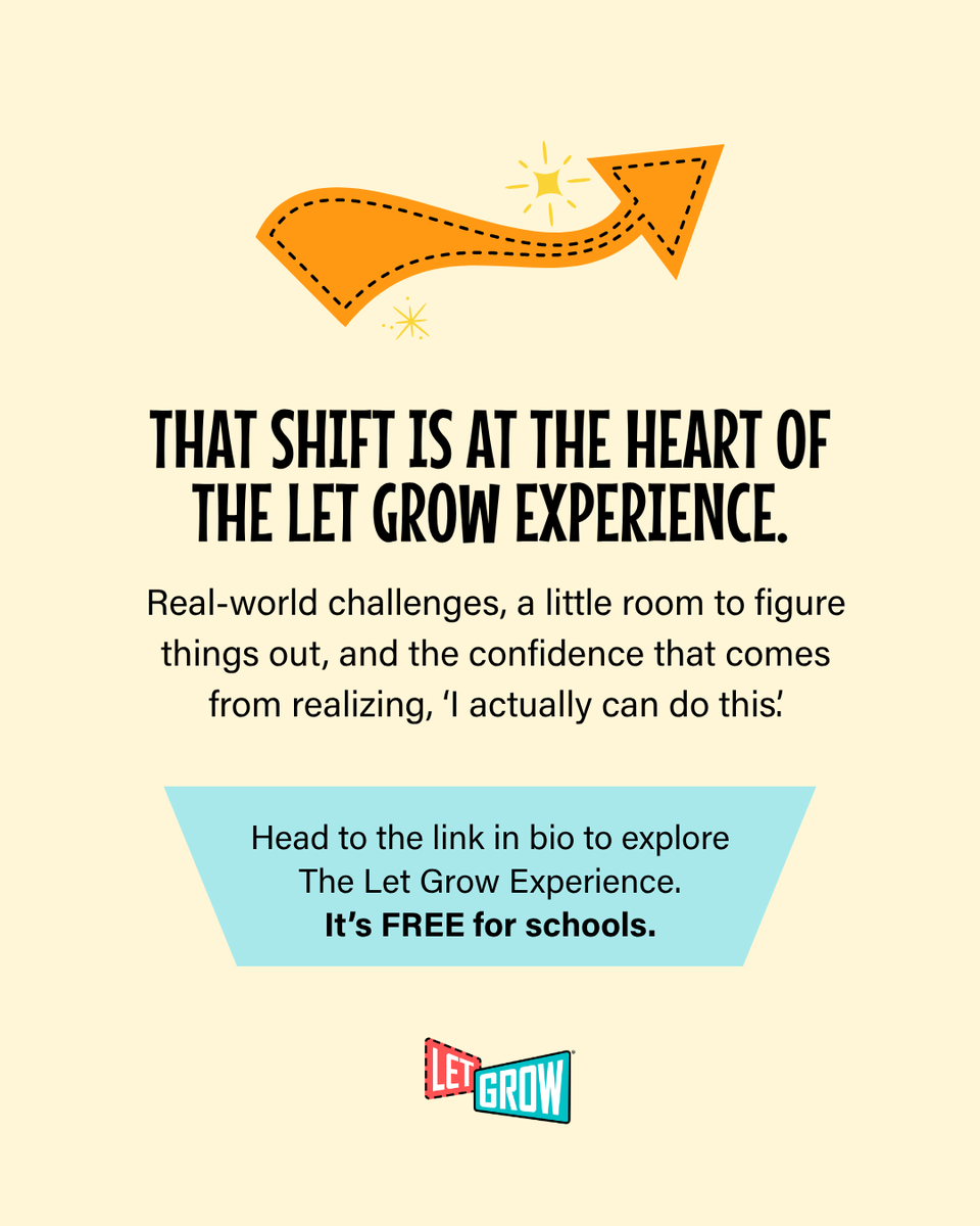 LetGrowOrg's tweet photo. One of our favorite upgrades when“Can you do it for me?” turns into “Let me try.” 👀
The Let Grow Experience gives kids real-world chances to problem-solve, build independence and discover what they can do.
https://t.co/M2NONpvC5k
#independantkids #RealWorldLearning https://t.co/vC7Ie3H5MV