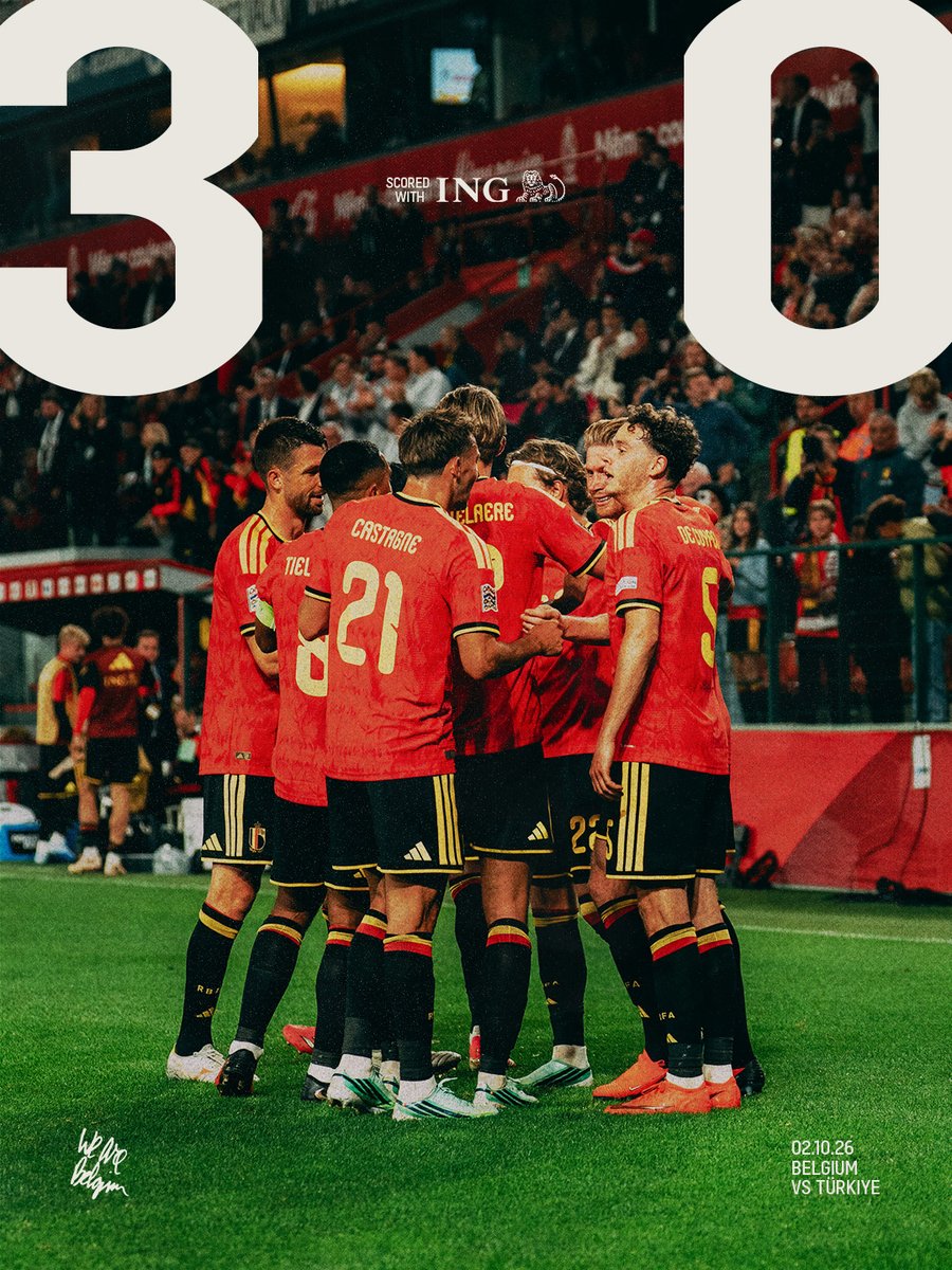 BelRedDevils's tweet photo. Job done. ✅

#ScoredWithING https://t.co/1TpfkNf5hH