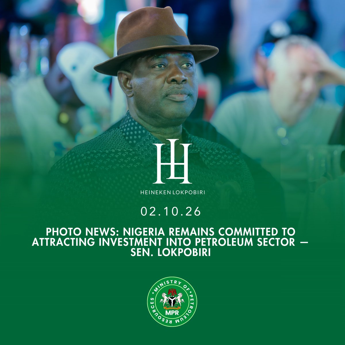 senlokpobiri's tweet photo. PHOTO NEWS:

Sen. Heineken Lokpobiri, Ph.D., joins Tenaris management and industry stakeholders to celebrate the company’s 25 years of sustained investment and partnership in Nigeria. https://t.co/wLu9BA1F4L