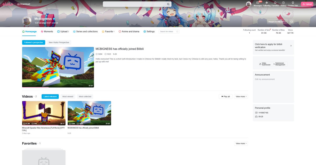 BignessYT's tweet photo. You guys are genuinely insane. 
60k+ followers and
300k+ views in just a couple days of me hopping on Bilibili 

I had absolutely no idea the love over there would be this massive, thank you guys a lot. 

I've been wanting to post another video on there but I can't seem to get the auto subtitles to work, I'm doing my best to figure it out.