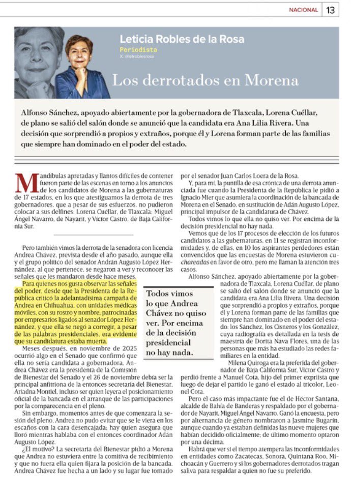 letroblesrosa's tweet photo. Las señales de la derrota del adancismo en Chihuahua.

Fueron públicas, pero no quisieron verlas y hoy forman parte de los derrotados en Morena, inconformes por los resultados de las encuestas y que cimbran a sus bases en Guerrero, Michoacán y Zacatecas 

https://t.co/K8Kd0eOJkm https://t.co/9jc0Ck9WU3