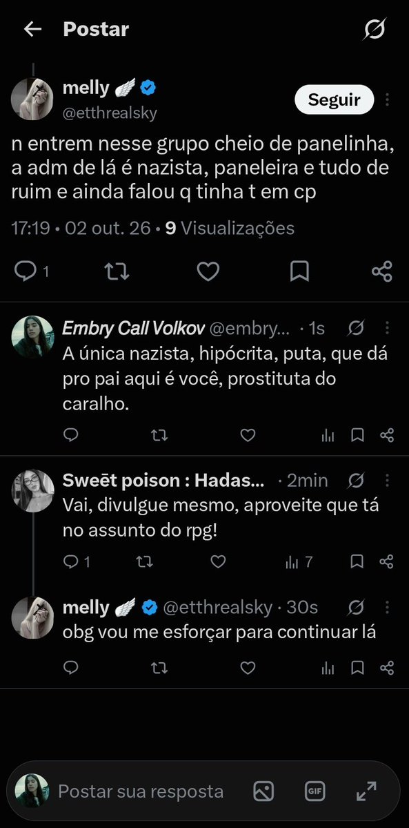 embrydx's tweet photo. ㅤㅤㅤㅤㅤㅤㅤㅤㅤㅤㅤㅤㅤㅤㅤㅤㅤㅤㅤㅤㅤㅤㅤㅤ Essa desgraça dessa guria em chamou de estupro, falou que eu estava sendo "" estudado"" pelo meu tio que eu nem tenho. E ficou me chamando de mulher. Eu sou um homem para qualquer um que confunda.ㅤㅤㅤㅤㅤㅤㅤㅤㅤㅤㅤㅤㅤㅤㅤㅤㅤ https://t.co/QVvyy3fw8i