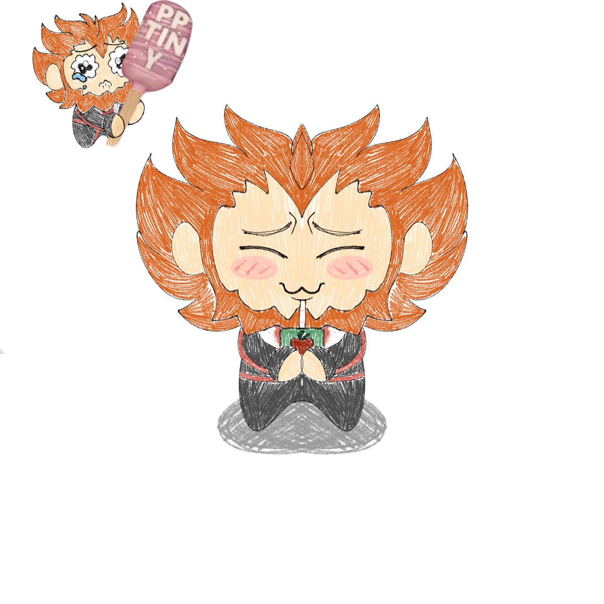 Mrs_Delafleur's tweet photo. Fuck you. My half assed, 5 minute chibi scribbles are still WAYYYY better than your AI slop ☺️💅🏻 https://t.co/4SNqrxozEw
