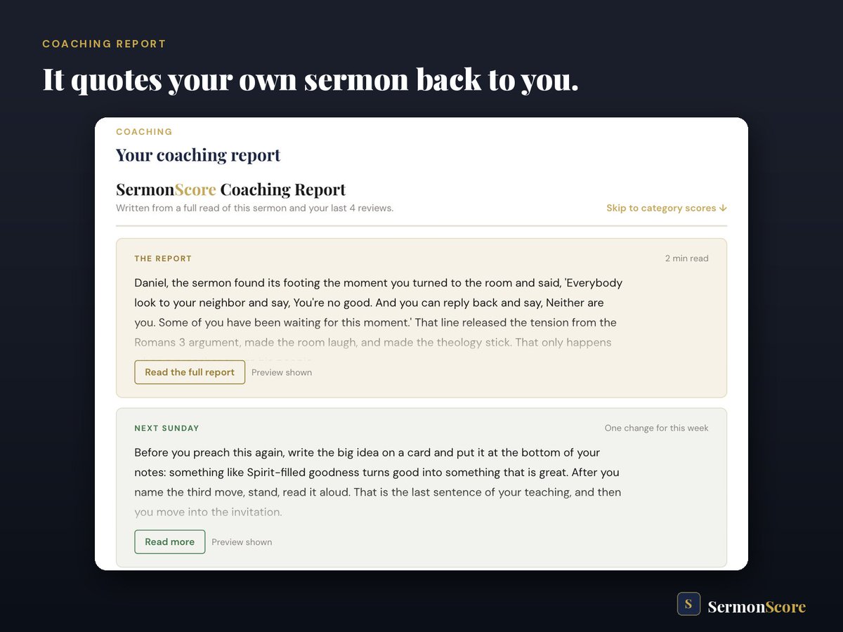 SermonScore tweet picture