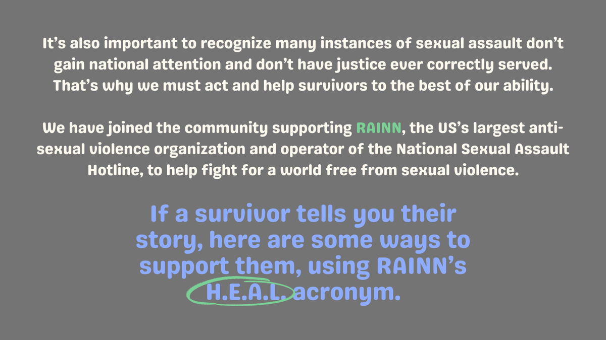 FansofFansCo's tweet photo. always stand with survivors and learn how you can support them. https://t.co/jaxyarMj9P