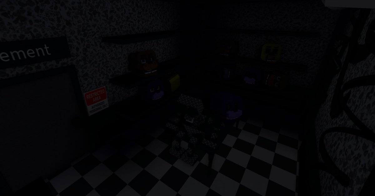 slushthealt's tweet photo. more progress on the ancient fnaf 1 map https://t.co/y0QlErMm0n