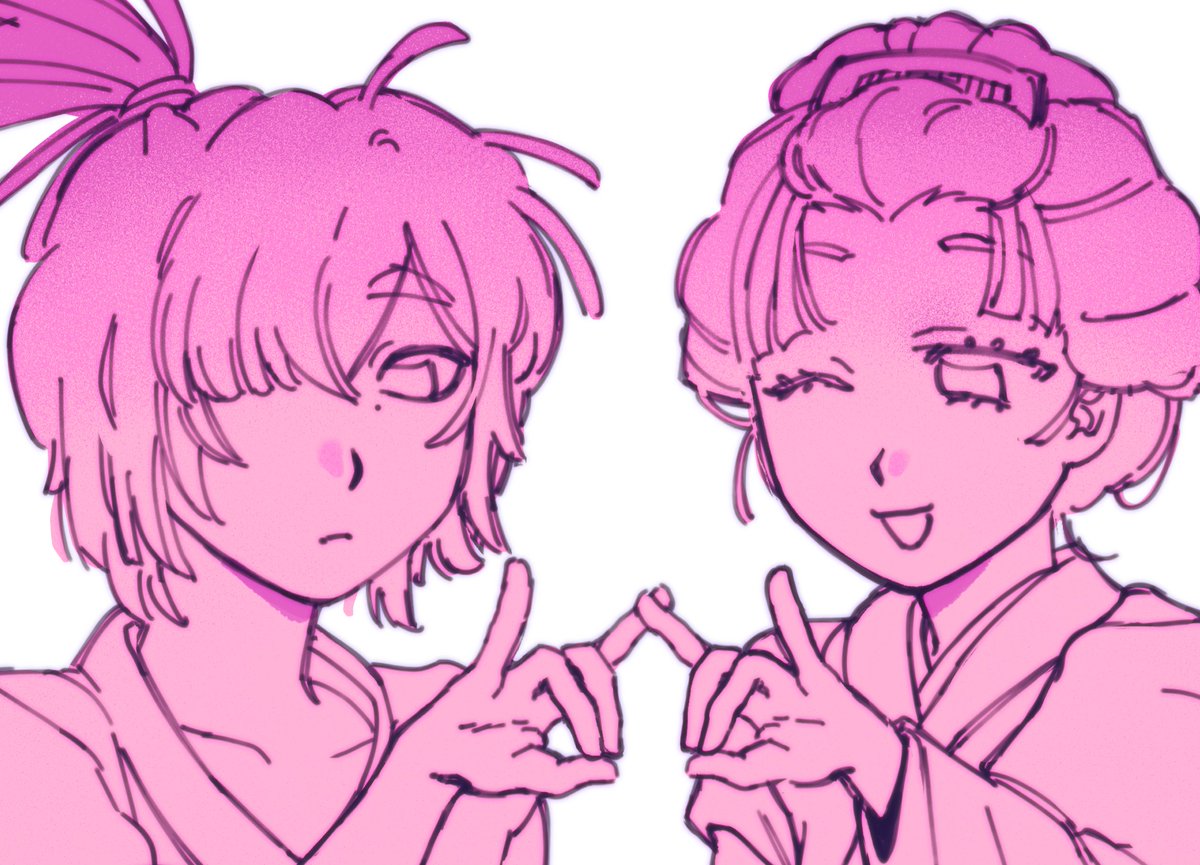 chichi9w's tweet photo. wip 😲😲 totally forgot to say botan is queerplatonic with hakukoyu https://t.co/xOO6C9LcG2