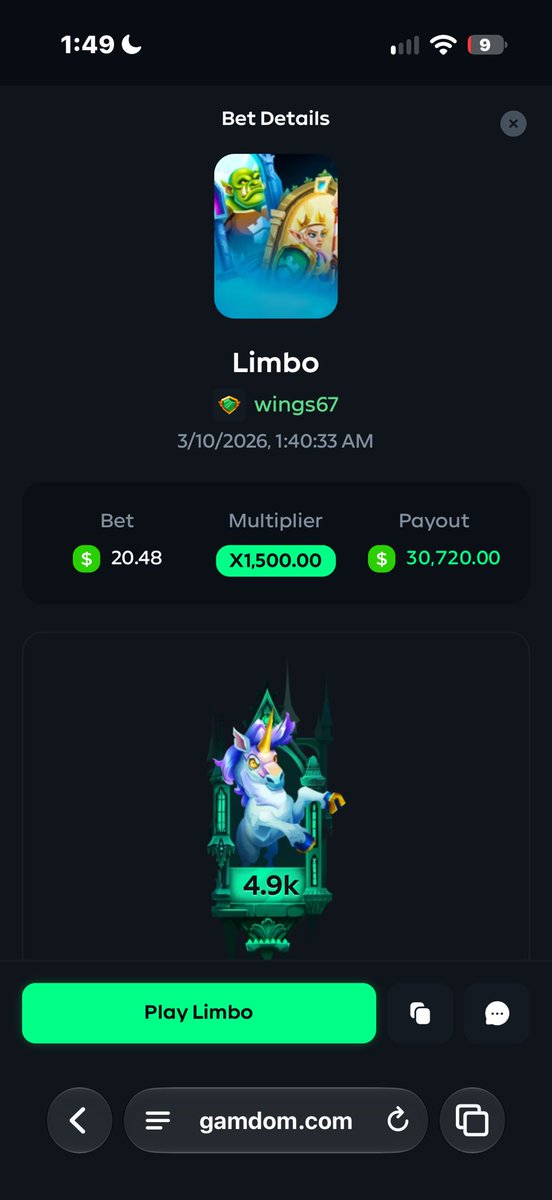 rqwings's tweet photo. I think today is lucky day for me🫡

Drop your @gamdom username, will tip few people https://t.co/8CH9GeSwex