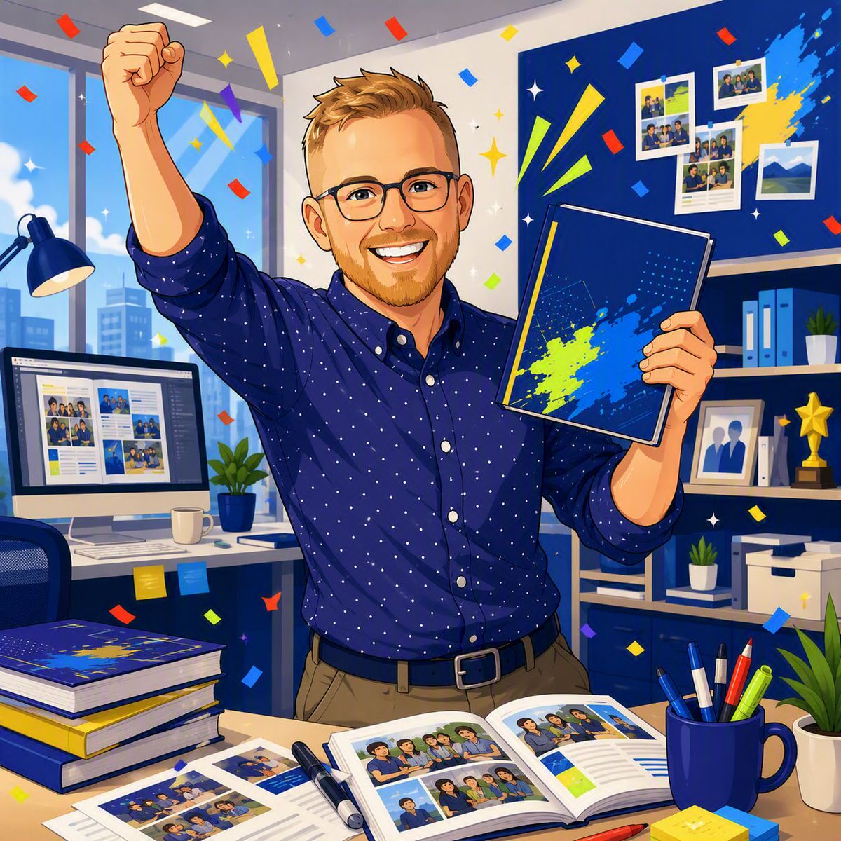 theIAYrbkProf's tweet photo. National Yearbook Week is right around the corner. Get ready to celebrate all week long with fun prizes, activities and more! #Walsworth #Yearbooks https://t.co/ICECI4SnkY